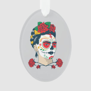 Frida Kahlo   El Día de Los Muertos Ornament