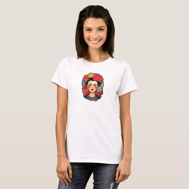 Frida Kahlo Feminist Gift T-Shirt (Vorne ganz)