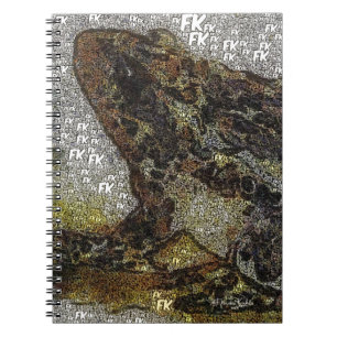 Frida Kahlo FK-Style Frog Painting Notizblock