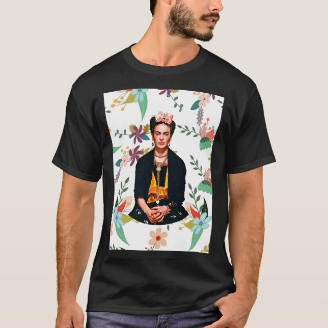 Frida Kahlo Fleurs T-shirt classique (Devant)
