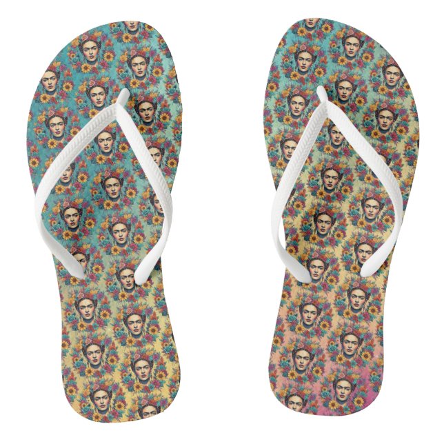 Frida Kahlo Flip Flops (Fußbett)