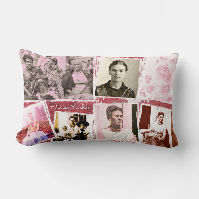Frida Kahlo Foto Montage Lendenkissen (Vorderseite)