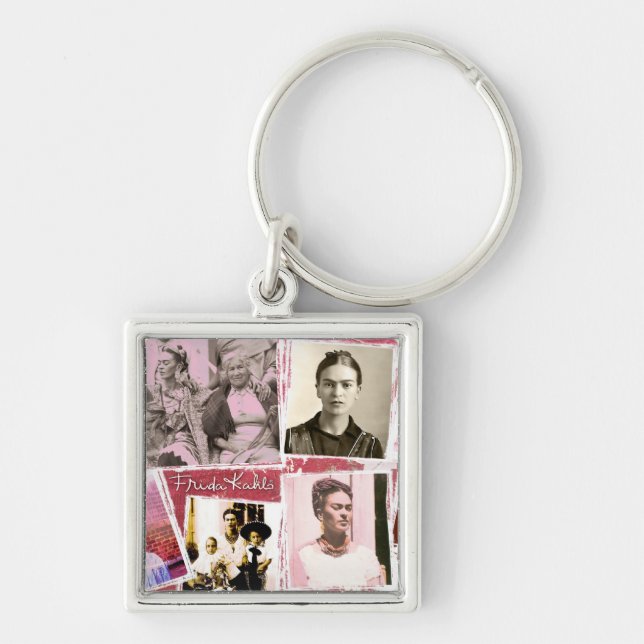 Frida Kahlo Foto Montage Schlüsselanhänger (Vorne)