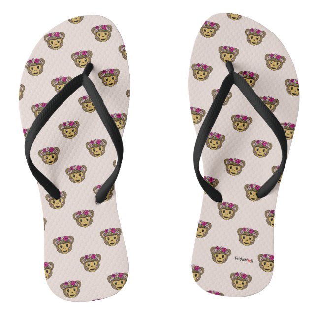Frida Kahlo| FridaMoji - Affe Flip Flops (Fußbett)