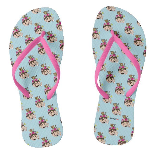 Frida Kahlo | FridaMoji - ein O.K. Flip Flops (Fußbett)