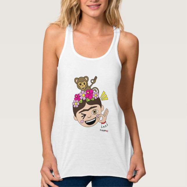 Frida Kahlo | FridaMoji - ein O.K. Tank Top (Vorderseite)
