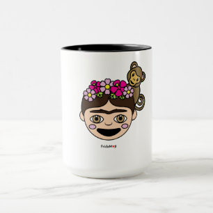 Frida Kahlo   FridaMoji - glücklicher Frida Tasse