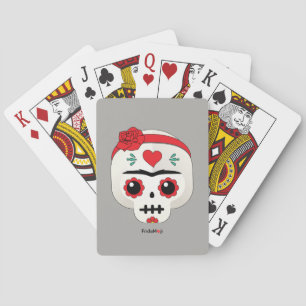 Frida Kahlo   FridaMoji - Zuckerschädel Spielkarten
