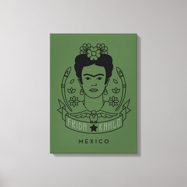 Frida Kahlo | Heroína Leinwanddruck (Vorderseite)