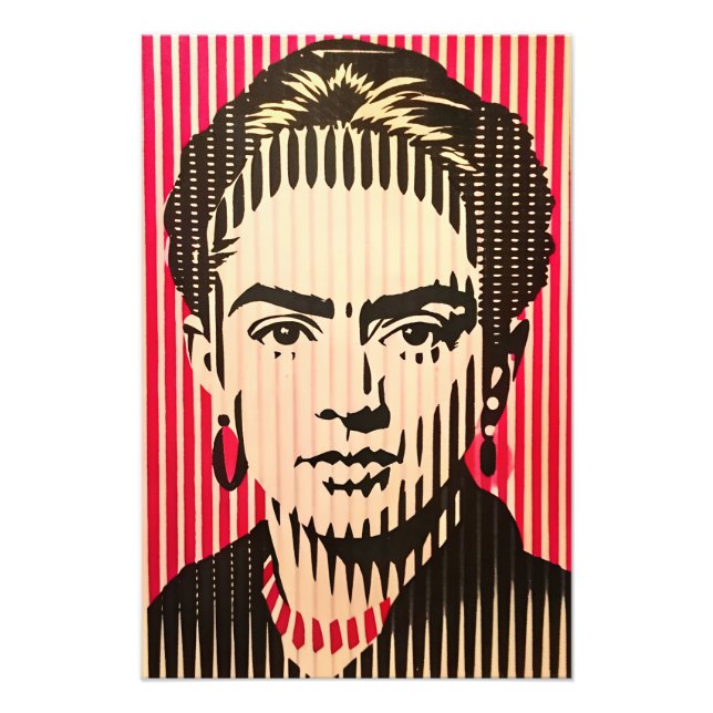 Frida Kahlo im BAUHAUS-Stil Fotodruck (Vorne)
