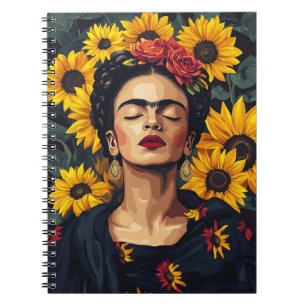 "Frida Kahlo Inspiriert individualisierbares Noteb Notizblock