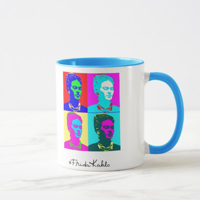 Frida Kahlo Inspiriert Portrait Tasse (Rechts)
