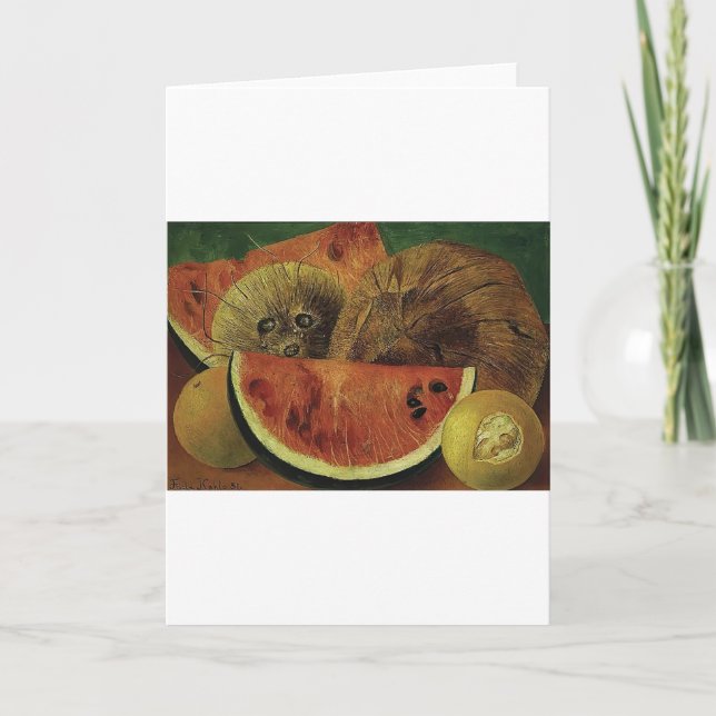 Frida Kahlo Kunst Karte (Vorderseite)