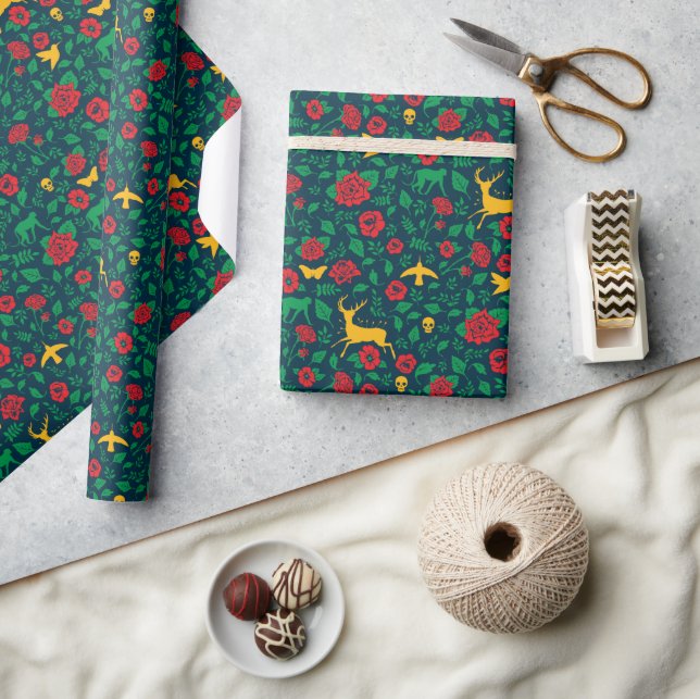 Frida Kahlo | Lebenssymbole Geschenkpapier (Kunsthandwerk)