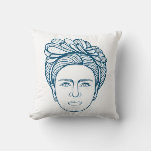 Frida Kahlo Line Art Kissen