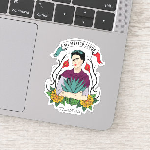 Frida Kahlo   Mi Mexico Lindo Aufkleber