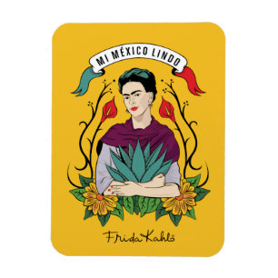 Frida Kahlo   Mi Mexico Lindo Magnet