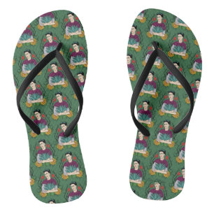 Frida Kahlo  Mi Mexico Lindo Muster Flip Flops