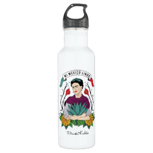 Frida Kahlo   MI Mexiko Lindo Edelstahlflasche