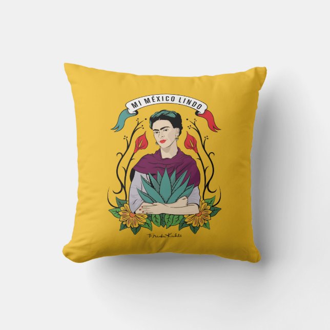 Frida Kahlo | MI Mexiko Lindo Kissen (Vorderseite)