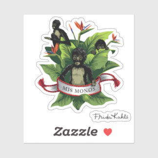 Frida Kahlo | Mis Monos Aufkleber