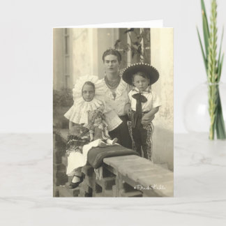 Frida Kahlo mit Kindern Karte