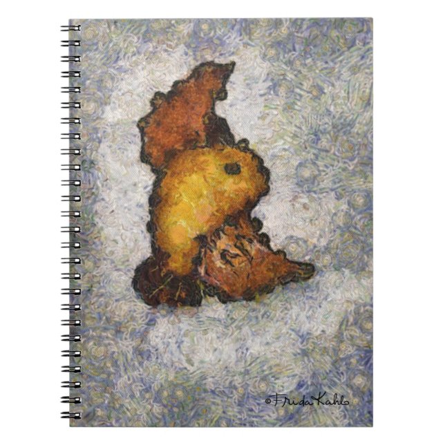 Frida Kahlo Monet-Style Bird Painting Notizblock (Vorderseite)