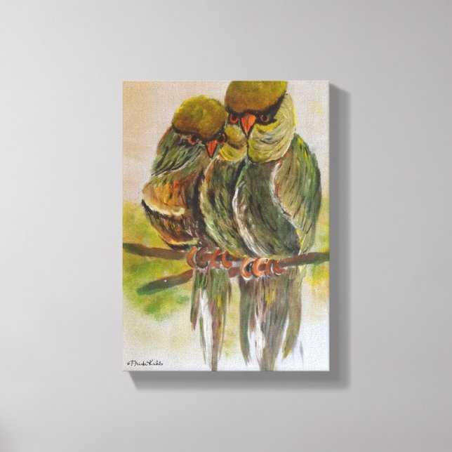 Frida Kahlo Painted Birds Leinwanddruck (Vorderseite)