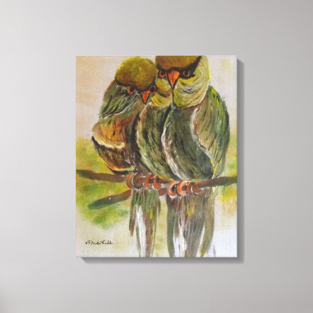 Frida Kahlo Painted Birds Leinwanddruck (Vorderseite)