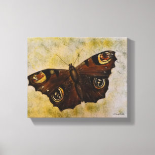 Frida Kahlo Painted Butterfly Leinwanddruck