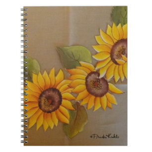 Frida Kahlo Painted Sunflowers Notizblock