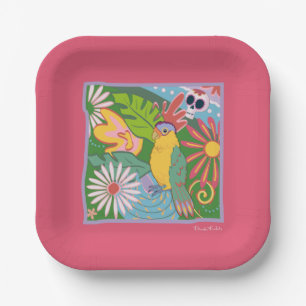 Frida Kahlo Parrot Graphic Pappteller
