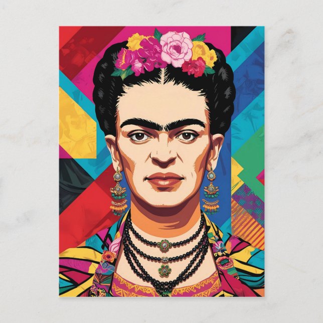 Frida Kahlo Pop Lugano Highlights Postkarte (Vorderseite)