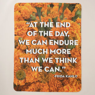 Frida Kahlo Quote Blanket Sherpadecke
