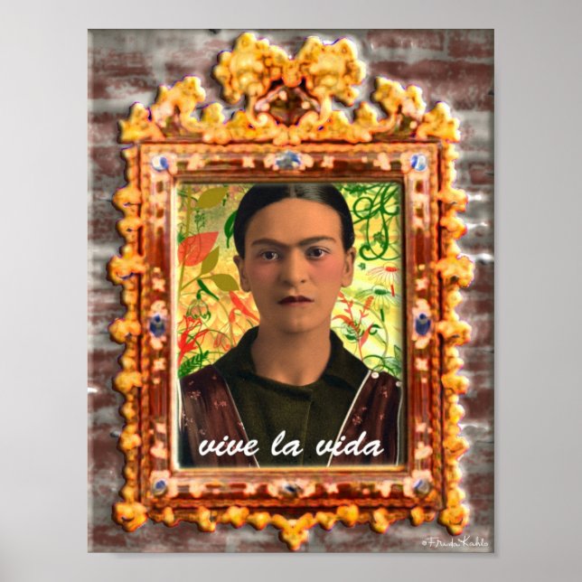 Frida Kahlo Reflejando Poster (Vorne)