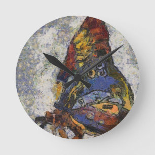 Frida Kahlo Schmetterling Monet inspiriert Runde Wanduhr