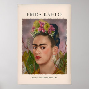 Frida Kahlo Selbstporträt gewidmet Dr. Eloesser Poster
