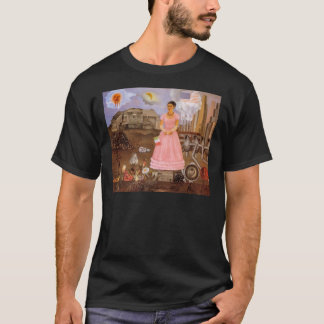Frida Kahlo Self Portrait entlang der Boarder Line T-Shirt