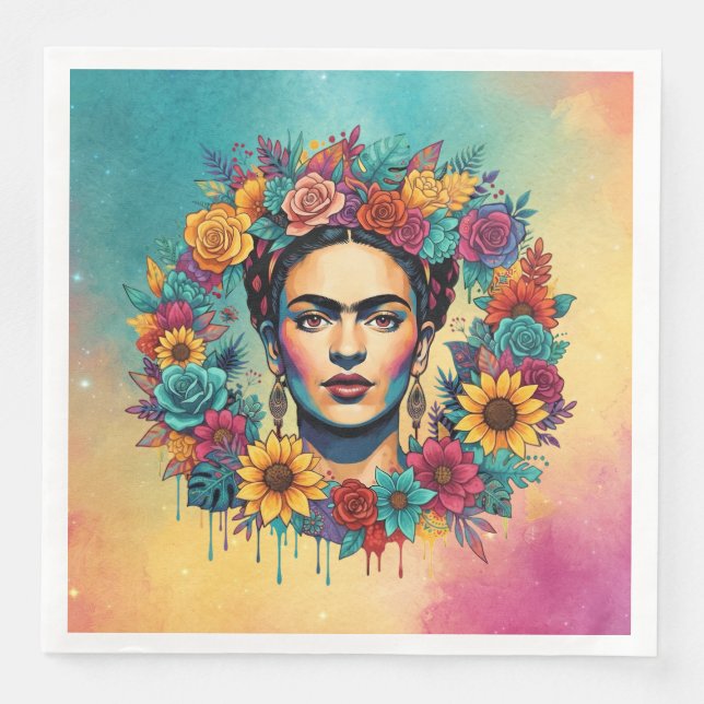 Frida Kahlo Serviette (Vorderseite)