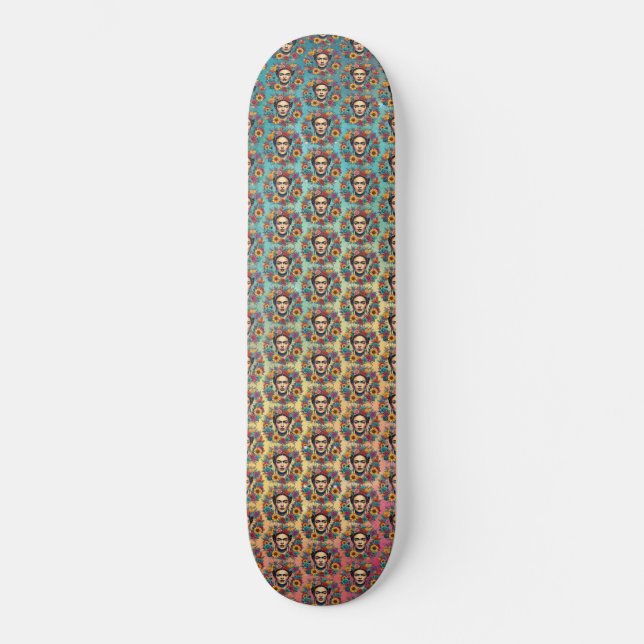 Frida Kahlo Skateboard (Vorderseite)
