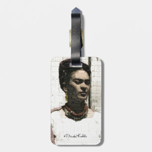 Frida Kahlo Textile Portrait Gepäckanhänger
