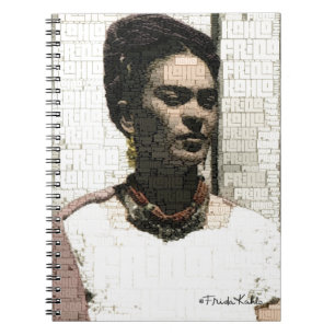 Frida Kahlo Textile Portrait Notizblock