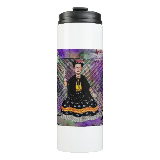 Frida Kahlo Thermosbecher (Vorderseite)