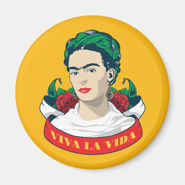 Frida Kahlo Viva la Vida Magnet (Vorne)