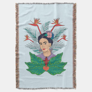 Frida Kahlo Vögel von Paradies, florale Grafik Decke