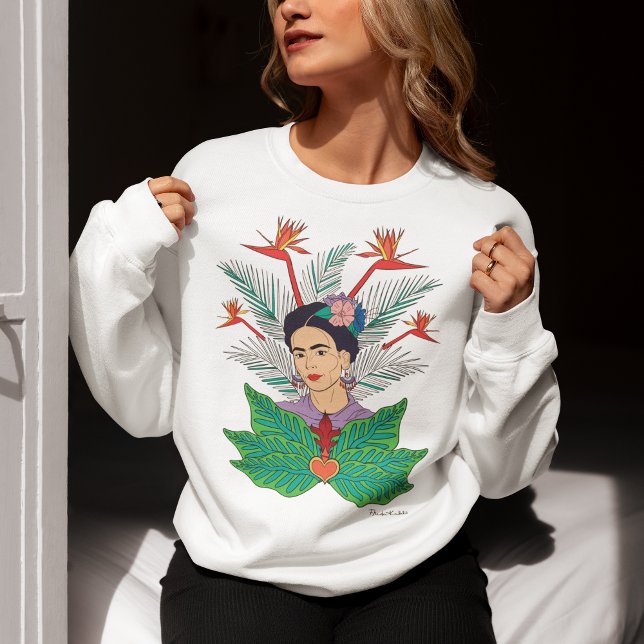 Frida Kahlo | Vögel von Paradies, florale Grafik Sweatshirt (Von Creator hochgeladen)
