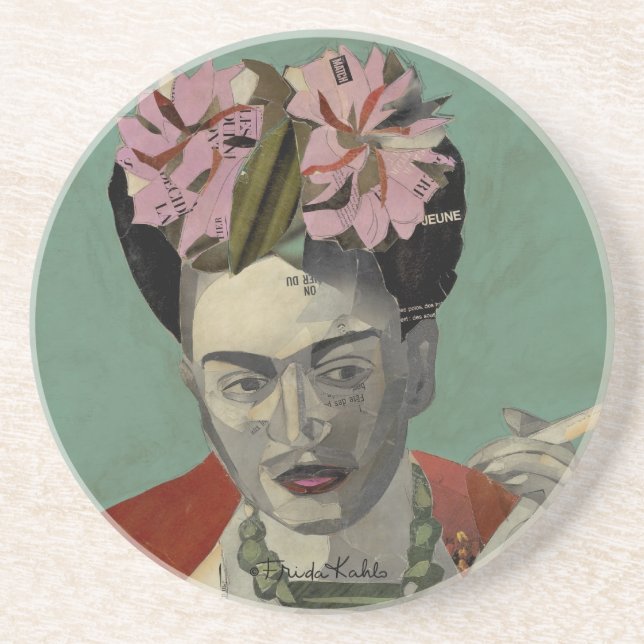Frida Kahlo von Garcia Villegas Sandstein Untersetzer (Vorne)