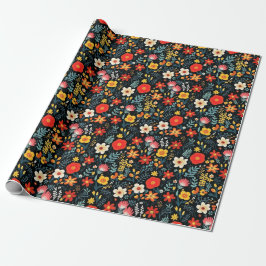 Frida Khalo Floral Geschenkpapier