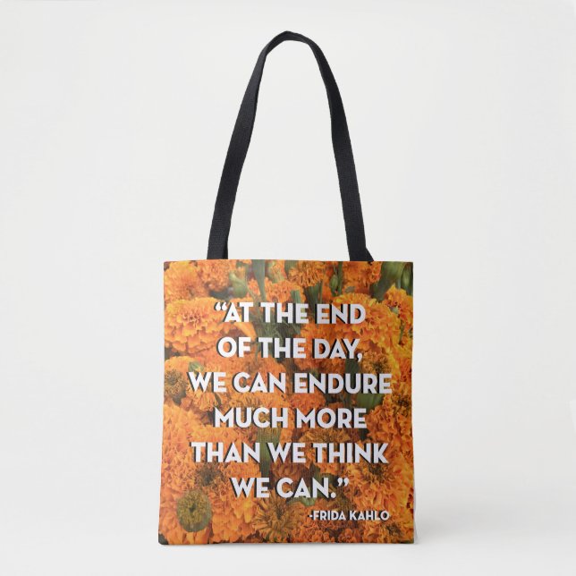 Frida Quote Tote Bag Tasche (Vorderseite)