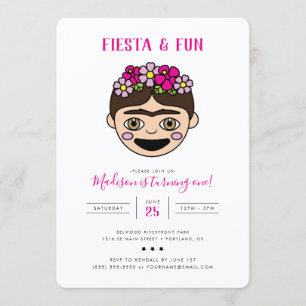 FridaMoji Fiesta & Fun Geburtstag Einladung